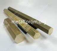 Латунный шестигранник Л63 5 шгр птв