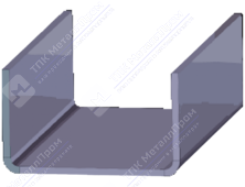 Гнутый П-образный профиль (швеллер) 200х100х3 мм