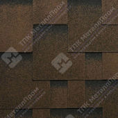 Гибкая черепица Katepal Rocky Однослойная (Каштан)