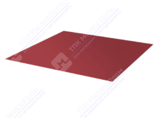 Лист с полимерным покрытием 0,4 мм ПЭ в пленке RAL3005 красное вино