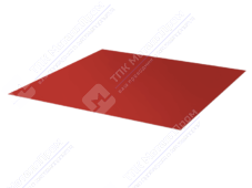 Лист с полимерным покрытием 0,45 мм ТУ ПЭ в пленке RAL3003 рубин