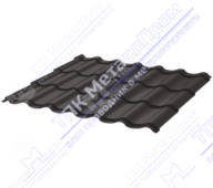 Металлочерепица МЧ2 СуперМонтеррей 0,5 ПЭ RAL8019 темный шоколад