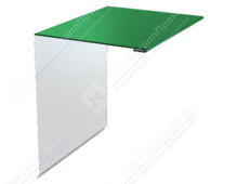 Планка торцевая 95 120 15 0,4 2м стандарт ПЭ в пленке RAL6002 зеленый лист К-506