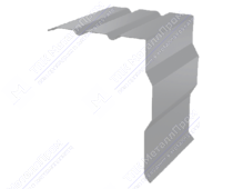 Планка ветровой доски фигурная 95 120 0,45 2м стандарт ПЭ RAL9003 сигнально-белый К-515