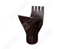 Воронка желоба GrandLine 125 90 металл RAL8017 шоколад