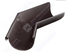 Угол желоба GrandLine 150 135 град внутренний металл RAL8017 шоколад