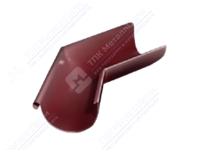 Угол желоба GrandLine 125 135 град наружный металл RAL3005 красное вино