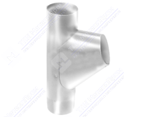 Тройник трубы GrandLine 90 металл RAL9003 сигнально-белый