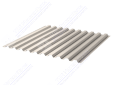 Профнастил полимер С21 0,45 1000/1051 ПЭ RAL1015 светлая слон кость