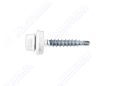 Саморез 5,5 19 KPcZP с прокладкой RAL9003 сигнально-белый