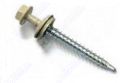 Саморез 4,8 70 KPcZP с прокладкой RAL1014 слоновая кость