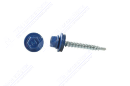 Саморез 4,8 35 KPcZP с прокладкой RAL4005 сине-сиреневый