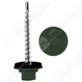 Саморез 4,8 70 KPcZP с прокладкой RAL6020 хромово-зеленый