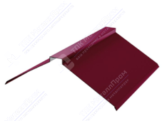 Планка конька плоского 150 150 0,45 2м стандарт ПЭ RAL3005 красное вино К-512