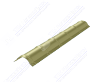 Конек металлочерепичный 0,45 2м стандарт ПЭ RAL1014 слоновая кость К-513