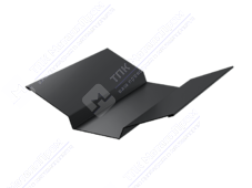 Планка ендовы верхняя 86 80 0,45 2м стандарт ПЭ RAL7024 серый графит К-508