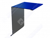 Планка ветровой доски 95 120 15 0,45 2м стандарт ПЭ RAL5015 синее небо К-507