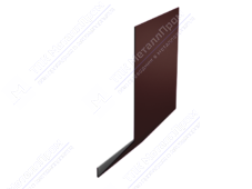 Планка карнизная 100 65 0,45 3м стандарт ПЭ RAL8017 шоколад К-509