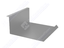 Планка примыкания нижняя 122 250 0,45 2м стандарт ПЭ RAL9002 серо-белый К-502