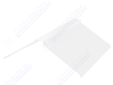 Планка конька плоского 190 190 0,45 2м стандарт ПЭ RAL9003 сигнально-белый К-512