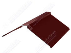 Планка конька плоского 190 190 0,45 3м стандарт ПЭ RAL3009 красный оксид К-512