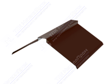 Планка конька плоского 150 150 0,45 3м стандарт ПЭ RAL8017 шоколад К-512