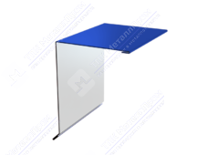 Планка торцевая 95 120 15 0,4 2м стандарт ПЭ RAL5002 ультрамарин К-506