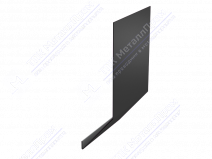 Планка карнизная 100 65 0,4 2м стандарт ПЭ RAL7004 сигнально-серый К-509