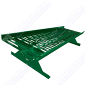 Переходной мостик BORGE 1,5м для м/ч, профн RAL6005 зеленый мох