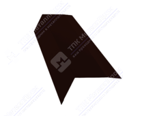 Планка карнизная 100 65 0,5 2м стандарт Стальной бархат RAL8017 шоколад К-509